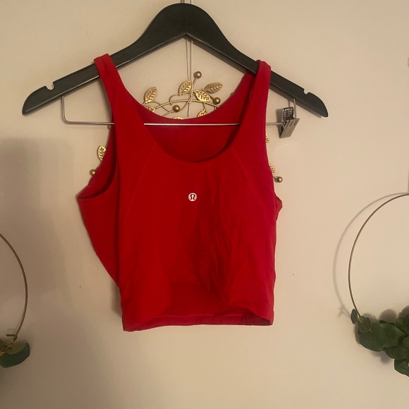 Lululemon Align High-Neck Tank Top Dark Red Size 6 - Picture 6 of 7